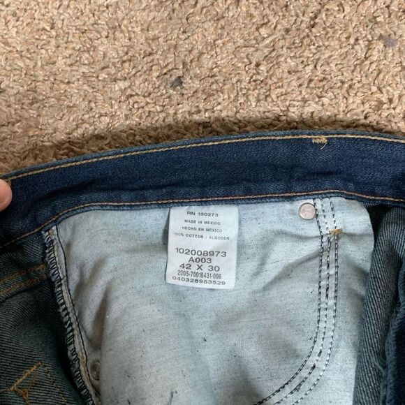 Lee Mens‎ Regular Fit Straight Leg Jeans Blue Size 40x30 - Picture 6 of 9